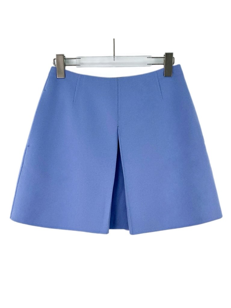 Dior Blue Wool Casual Mini Skirt